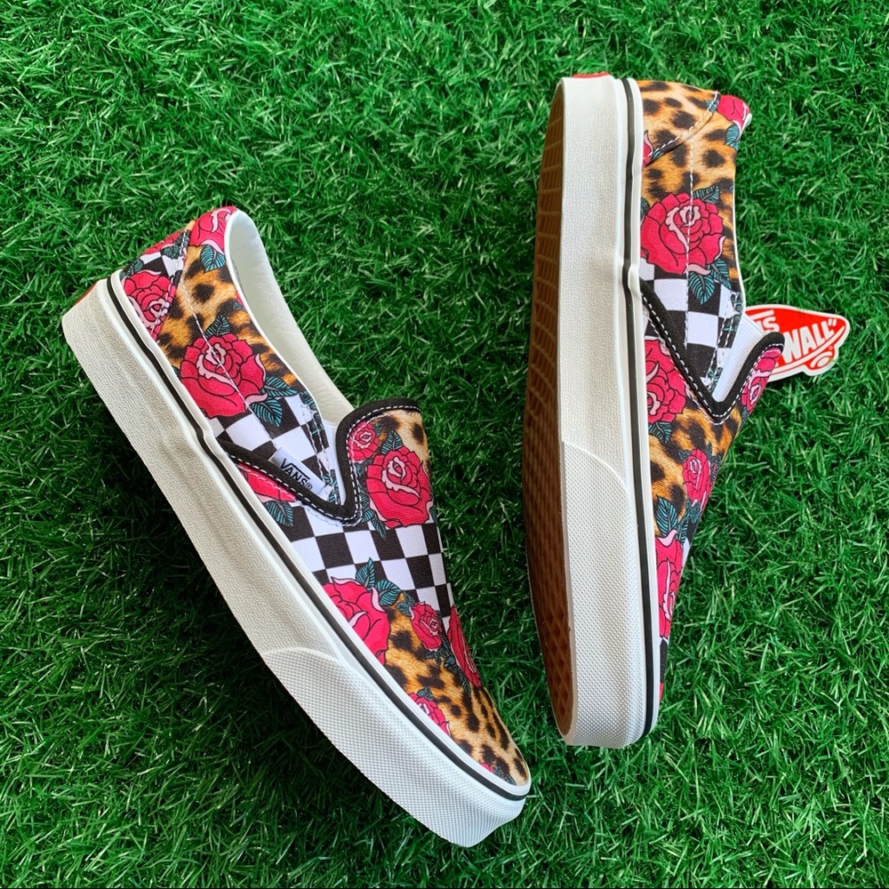 Vans Classic Slip On Rose Checkerboard - Picture 3 of 7